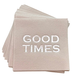 Good Times Metallic Cocktail Napkins