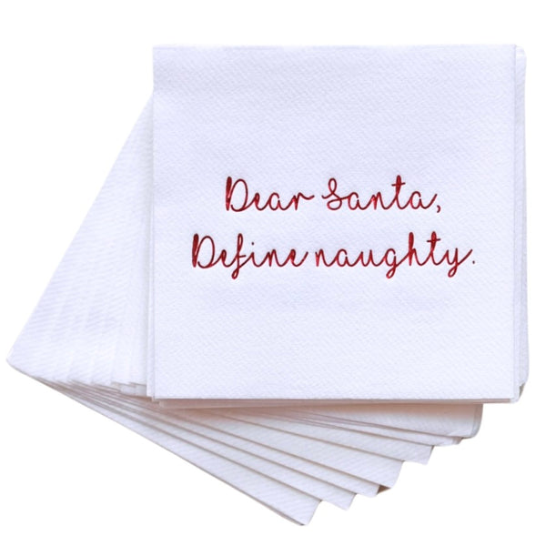 Dear Santa Cocktail Napkins