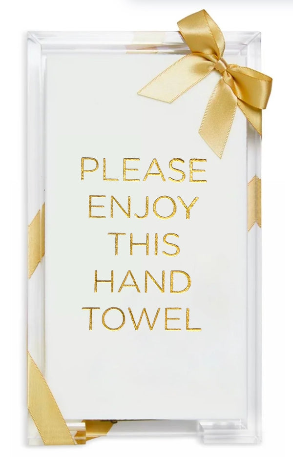 Please Enjoy this Hand Towel Hostess Set