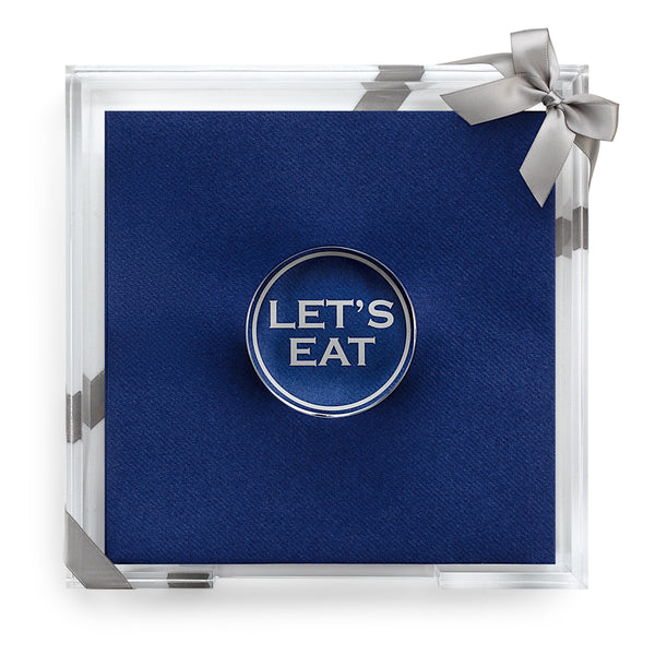 Let's Eat Acrylic Dinner Napkin Set