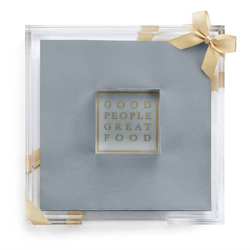 Good People Great Food Acrylic Dinner Napkin Set