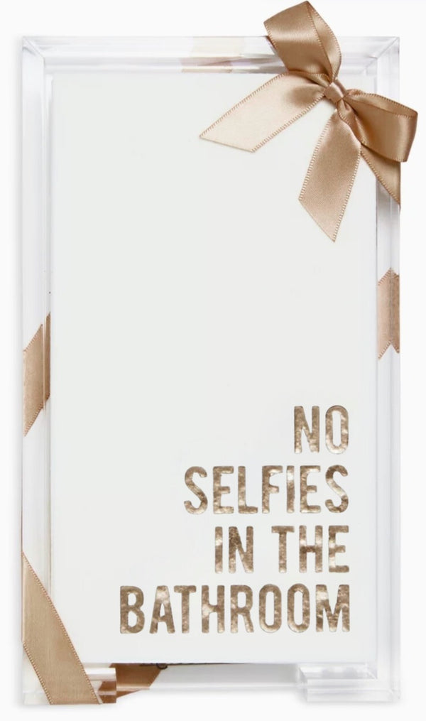 No Selfies in the Bathroom Hostess Set