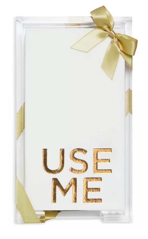 USE ME Gold Guest Towel Hostess Set