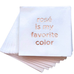 Rose is my Favorite Color Cocktail Napkins