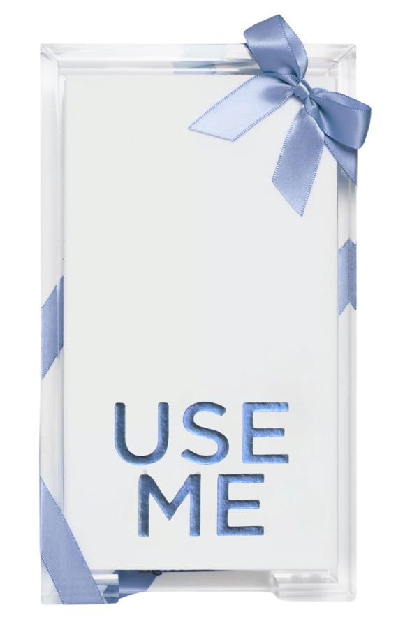 USE ME Blue Guest Towel Hostess Set