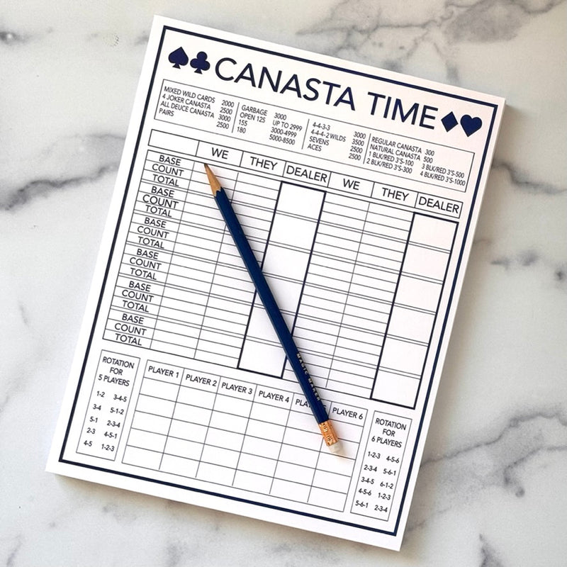 Canasta Time Canasta Notepad