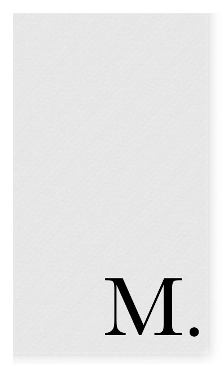 Corner Letter Guest Towels: Customizable