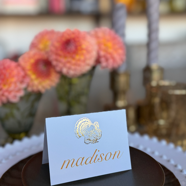 TURKEY PLACE CARD: COPPER