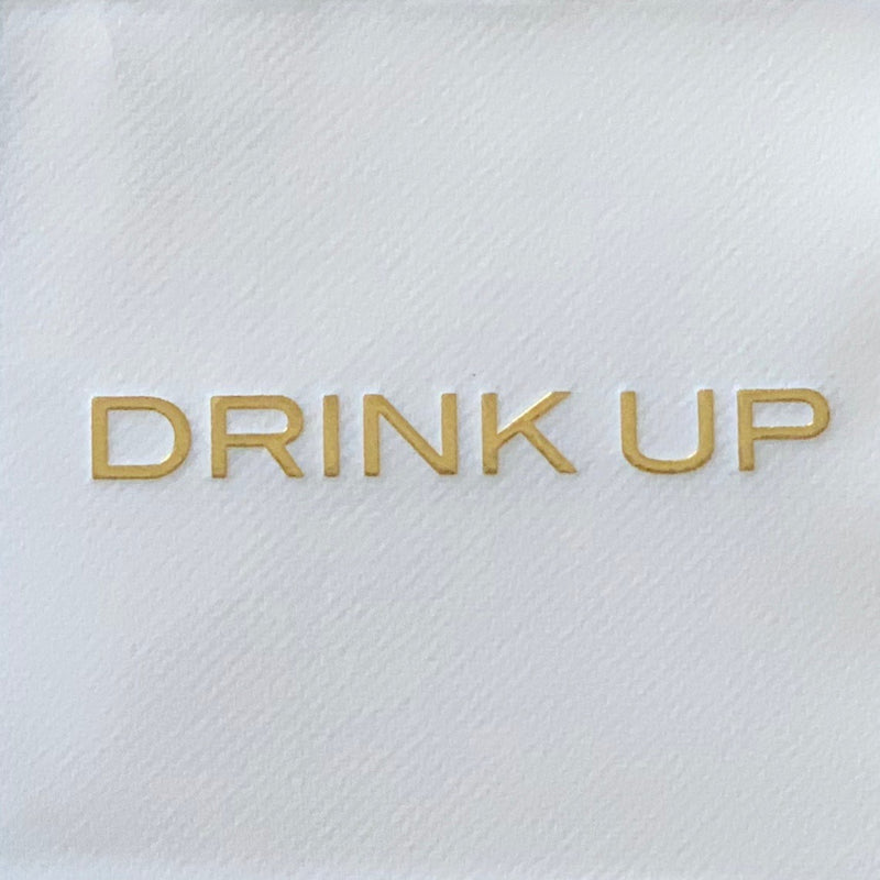 Drink Up Metallic Cocktail Napkins