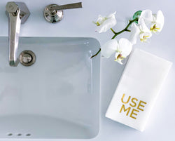 Use Me Guest Towel: Gold