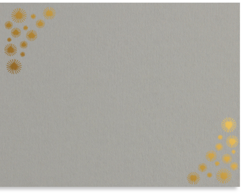 Sunburst Metallic Notecard