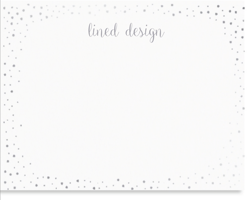 Confetti Metallic Notecard