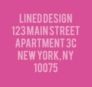 Return Address Labels