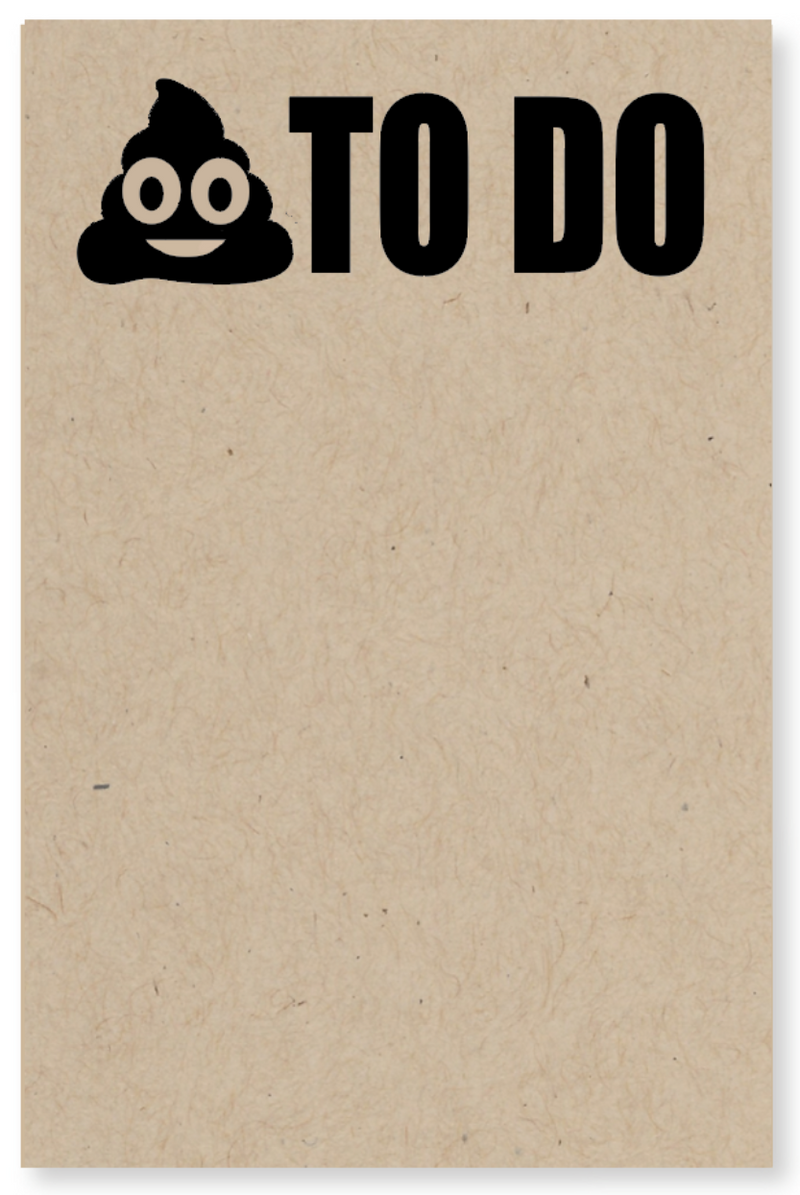 Poop To Do Notepad