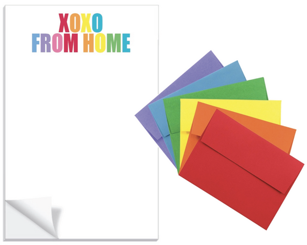 Xoxo From Home Printed Multi Color Notepad Online